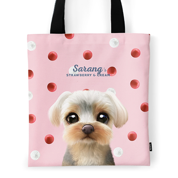 Sarang the Yorkshire Terrier’s Strawberry &amp; Cream Tote Bag