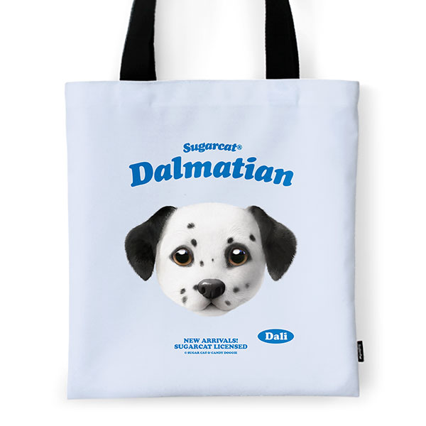 Dali the Dalmatian TypeFace Tote Bag