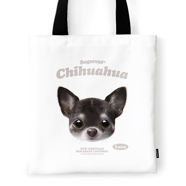 Leon the Chihuahua TypeFace Tote Bag