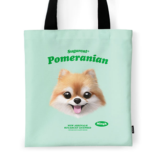 Mingk the Pomeranian TypeFace Tote Bag