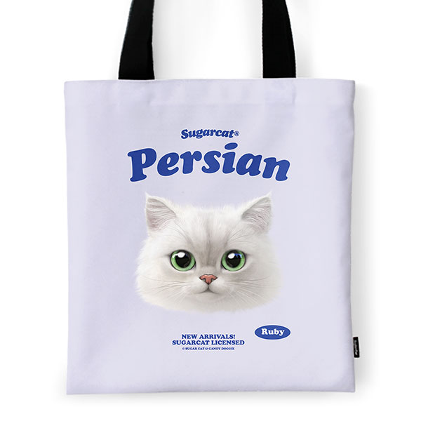 Ruby the Persian TypeFace Tote Bag