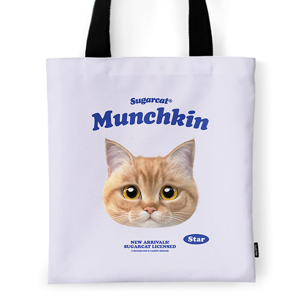 Star the Munchkin TypeFace Tote Bag