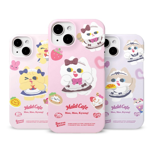Snooze Kittens® Maid Cafe Hard Case 6 types