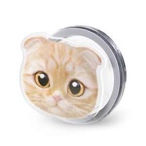 Cheddar Face Acrylic Magnet Tok (for MagSafe)