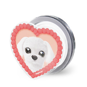 Kkoong the Maltese MyHeart Acrylic Magnet Tok (for MagSafe)