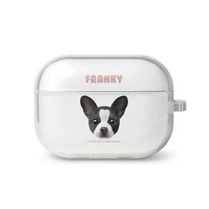Franky the French Bulldog Face AirPod Pro TPU Case
