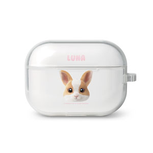 Luna the Dutch Rabbit Face AirPod Pro TPU Case