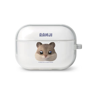 Ramji the Hamster Face AirPod Pro TPU Case