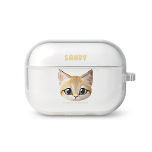 Sandy the Sand cat Face AirPod Pro TPU Case