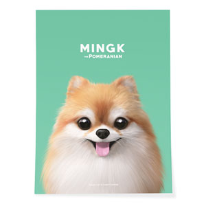 Mingk the Pomeranian Art Poster