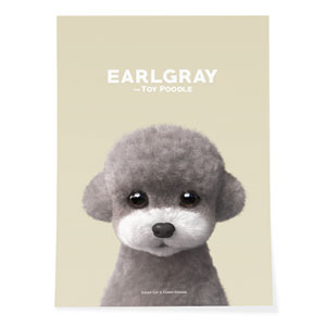 Earlgray the Poodle Art Poster