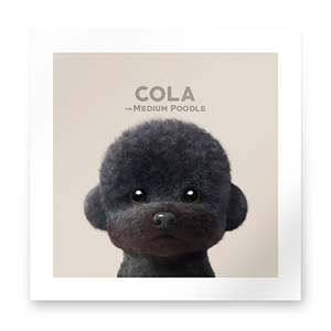 Cola the Medium Poodle Art Print