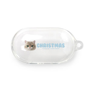 Christmas the British Shorthair Face Buds TPU Case