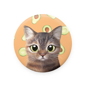 Lucy’s Avocado Mirror Button