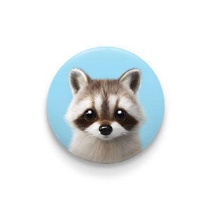 Nugulman the Raccoon Pin/Magnet Button