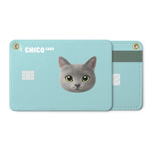 Chico the Russian Blue Face Card Holder
