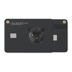 Blacky the Black Panther Face Card Holder
