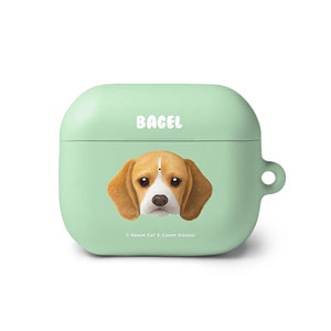 Bagel the Beagle Face AirPods 3 Hard Case