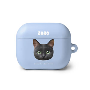 Zoro the Black Cat Face AirPods 3 Hard Case