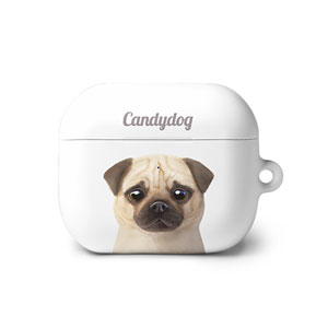 Puggie the Pug Dog Simple AirPods 3 Hard Case