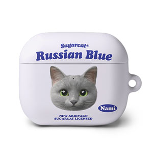 Nami the Russian Blue TypeFace AirPods 3 Hard Case