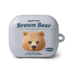 Brownie the Bear TypeFace AirPods 3 Hard Case