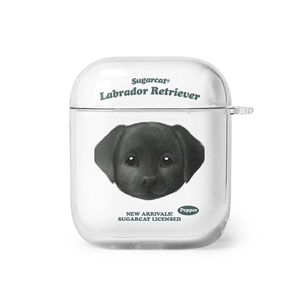 Pepper the Labrador Retriever TypeFace AirPod Clear Hard Case