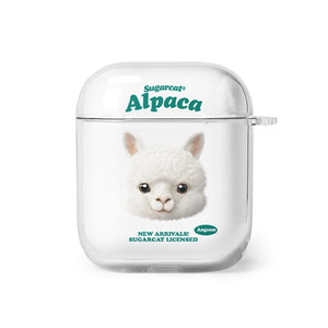 Angsom the Alpaca TypeFace AirPod Clear Hard Case