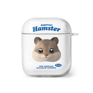 Ramji the Hamster TypeFace AirPod Clear Hard Case
