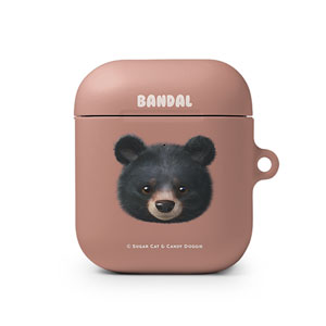 Bandal the Aisan Black Bear Face AirPod Hard Case