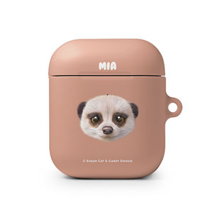 Mia the Meerkat Face AirPod Hard Case