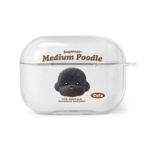 Cola the Medium Poodle TypeFace AirPod PRO Clear Hard Case