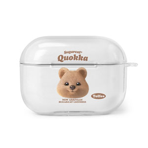 Toffee the Quokka TypeFace AirPod PRO Clear Hard Case