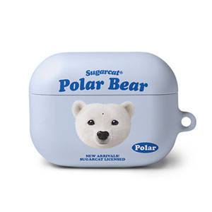 Polar the Polar Bear TypeFace AirPod PRO Hard Case