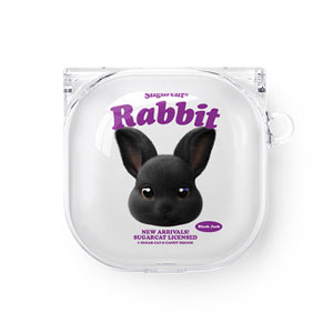 Black Jack the Rabbit TypeFace Buds Pro/Live Clear Hard Case