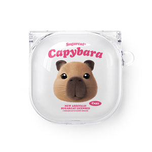Capybara the Capy TypeFace Buds Pro/Live Clear Hard Case