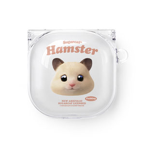 Pudding the Hamster TypeFace Buds Pro/Live Clear Hard Case