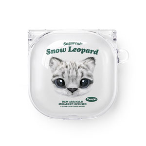 Yungki the Snow Leopard TypeFace Buds Pro/Live Clear Hard Case