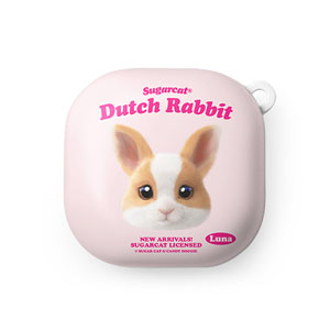 Luna the Dutch Rabbit TypeFace Buds Pro/Live Hard Case