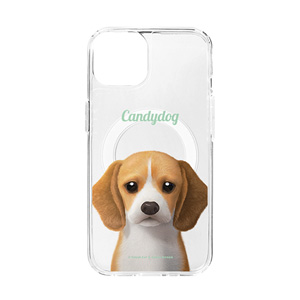 Bagel the Beagle Simple Clear Gelhard Case (for MagSafe)