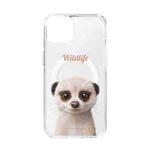 Mia the Meerkat Simple Clear Gelhard Case (for MagSafe)