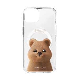 Toffee the Quokka Simple Clear Gelhard Case (for MagSafe)