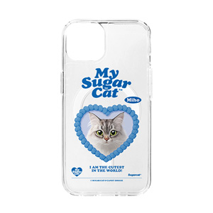 Miho the Norwegian Forest MyHeart Clear Gelhard Case (for MagSafe)