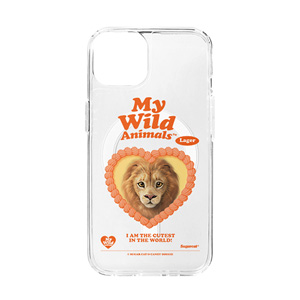 Lager the Lion MyHeart Clear Gelhard Case (for MagSafe)