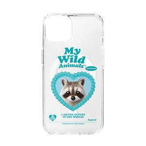 Nugulman the Raccoon MyHeart Clear Gelhard Case (for MagSafe)