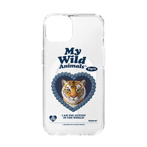 Tigris the Siberian Tiger MyHeart Clear Gelhard Case (for MagSafe)