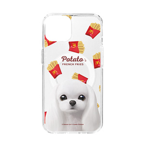 Potato&#039;s French Fries Clear Gelhard Case (for MagSafe)