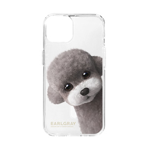 Earlgray the Poodle Peekaboo Clear Gelhard Case (for MagSafe)