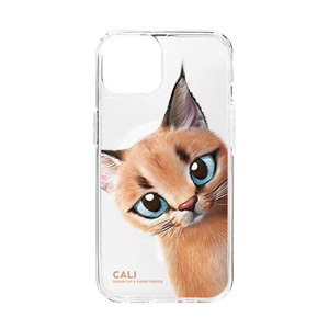 Cali the Caracal Peekaboo Clear Gelhard Case (for MagSafe)