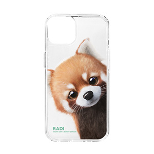 Radi the Lesser Panda Peekaboo Clear Gelhard Case (for MagSafe)